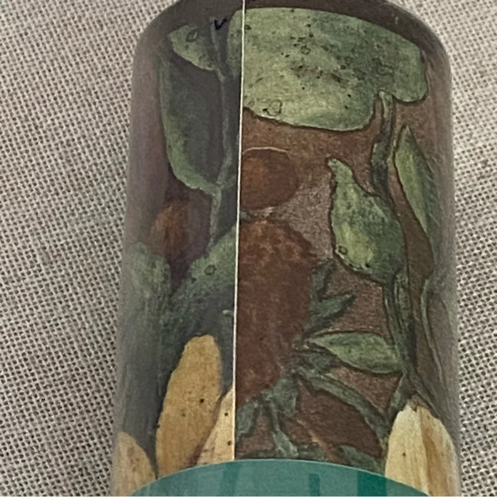90s vintage Encore roll wallpaper border brown Floral